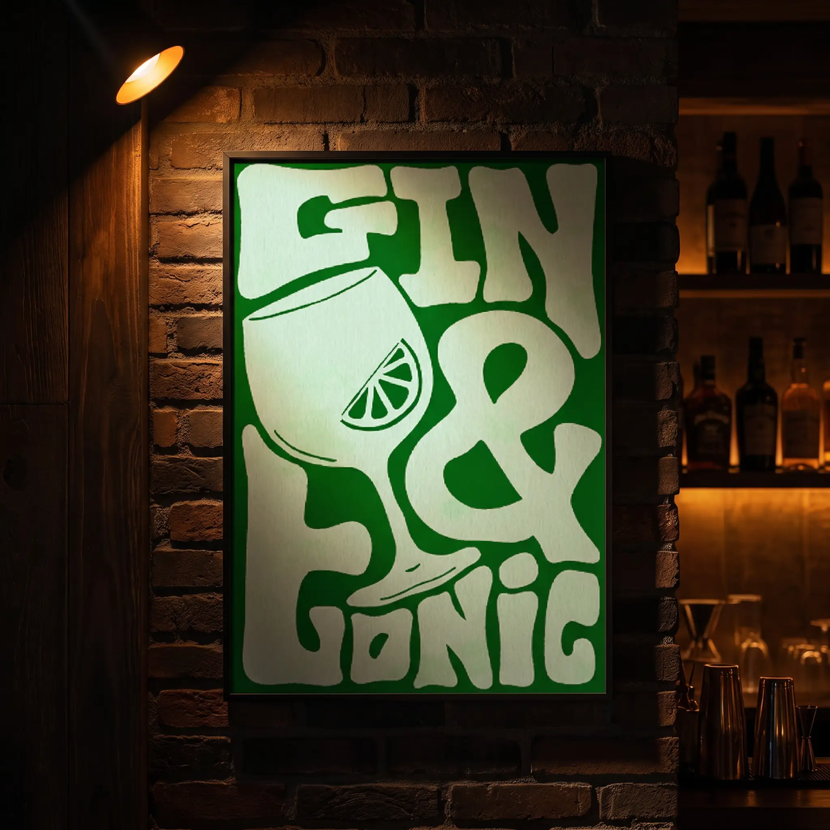 Funky Gin & Tonic A5 Print