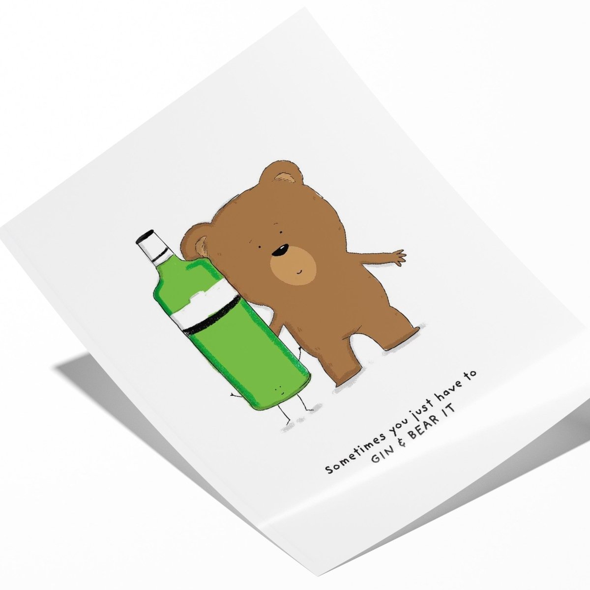 Gin & Bear It Print