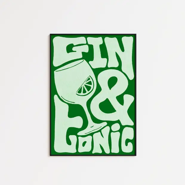 Funky Gin & Tonic A5 Print