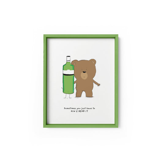 Gin & Bear It Print
