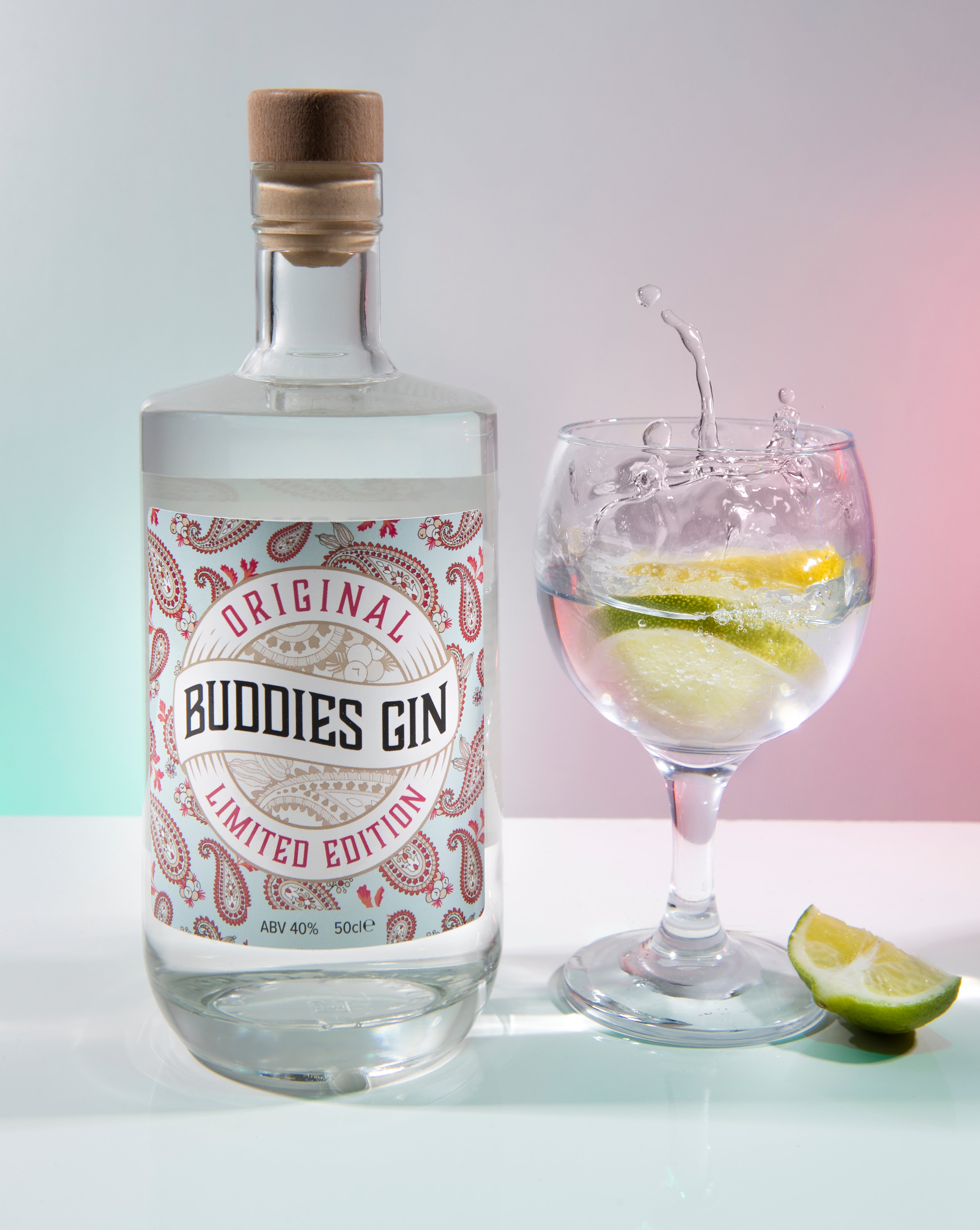 Buddies Gin: 50cl Premium Small Batch Craft Gin