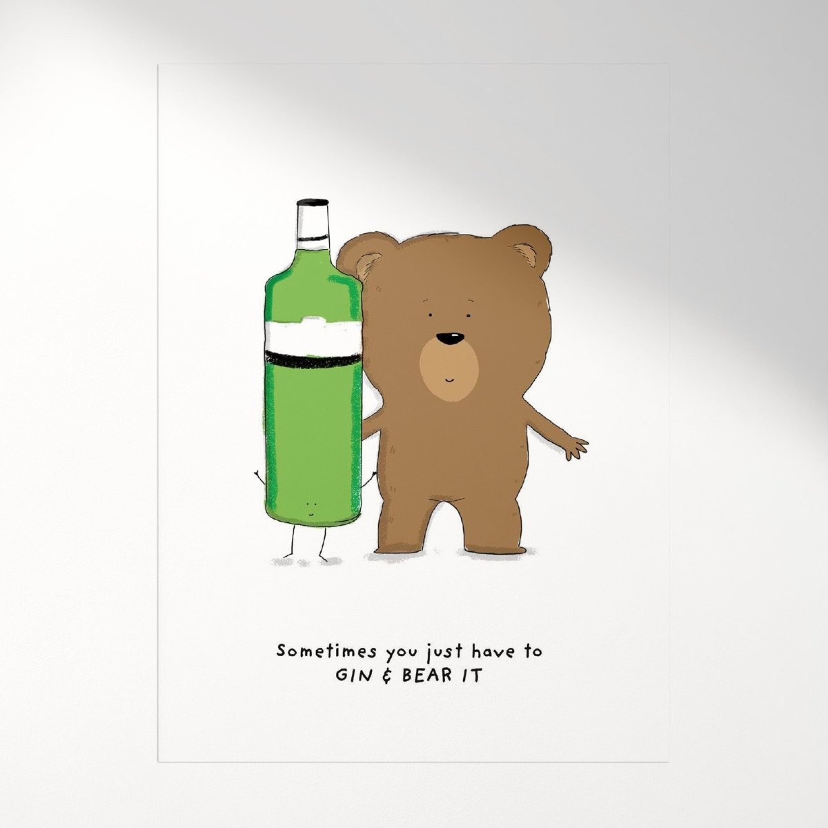 Gin & Bear It Print